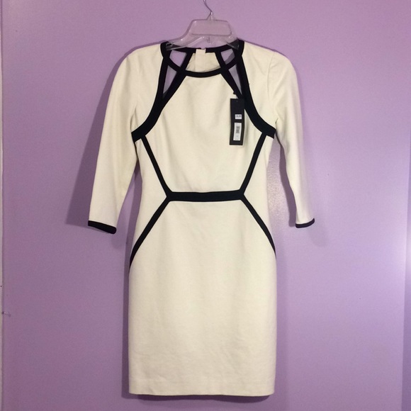 Banana Republic Dresses & Skirts - BR Monogram white and black color block dress.